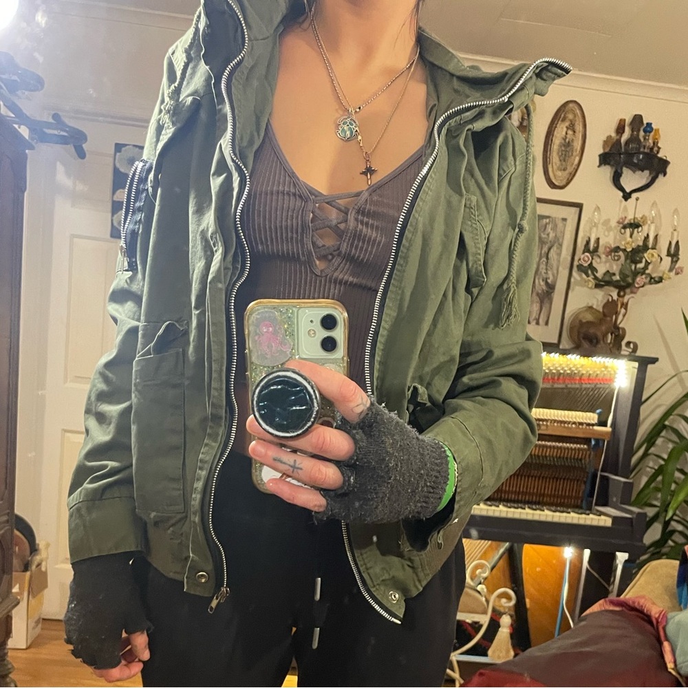 Army green Zhelin jacket